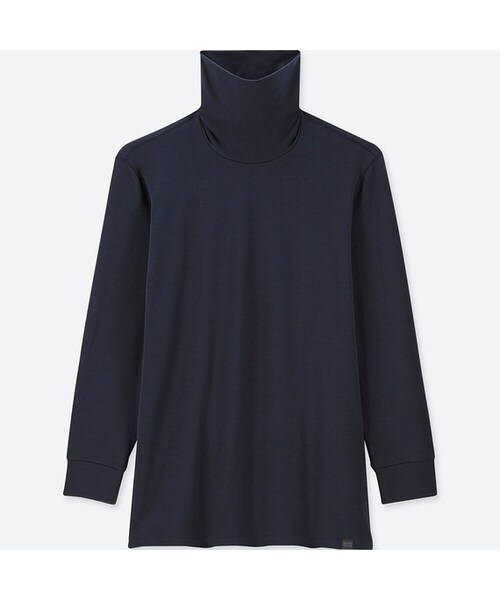 UNIQLO（ユニクロ）の「ヒートテックエクストラウォームタートル（9分袖・極暖）（その他アンダーウェア/インナー・メンズ・WHITE 00/DARK GRAY 08/NAVY 69/BLACK 09・S/4XL/XS/XXL/M/3XL/L/XL）」の4枚目の写真