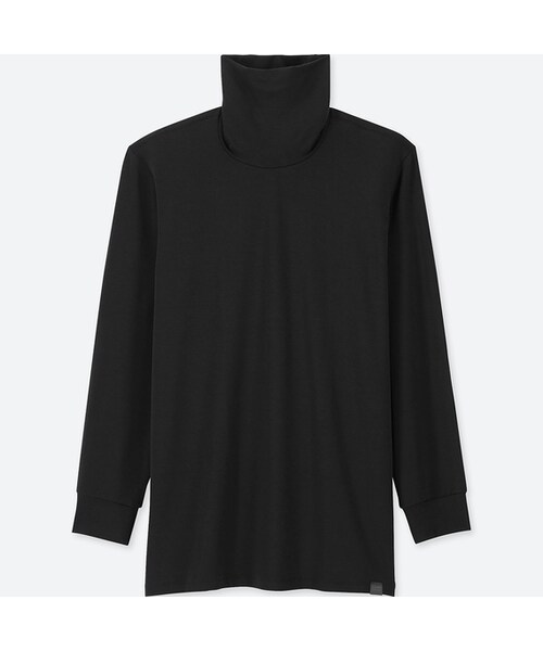 UNIQLO（ユニクロ）の「ヒートテックエクストラウォームタートル（9分袖・極暖）（その他アンダーウェア/インナー・メンズ・WHITE 00/DARK GRAY 08/NAVY 69/BLACK 09・S/4XL/XS/XXL/M/3XL/L/XL）」の2枚目の写真