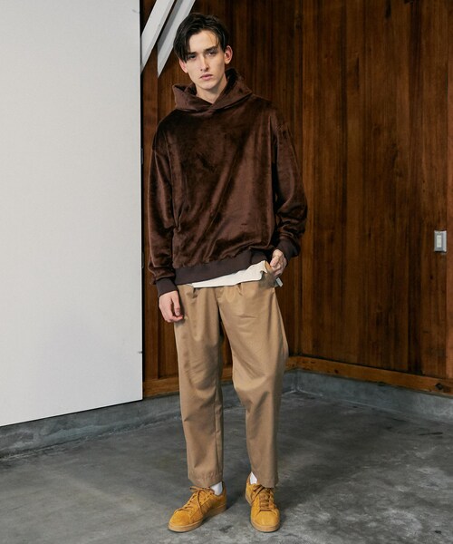 LIDNM（リドム）の「ベロアボアパーカー【ブラウン】（パーカー）」 - WEAR