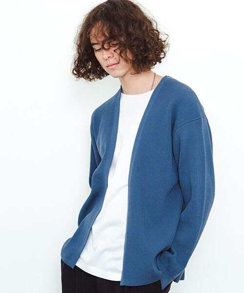 batoner form up plain cardigan バトナー batoner form up plain cardigan バトナー