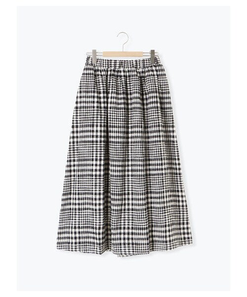 Samansa Mos2(サマンサ モスモス)の「綿スラブ起毛ギャザースカート(スカート・ブラック/ベージュ/モカ/キャメル/カーキ/ネイビー・F)」の1枚目の写真