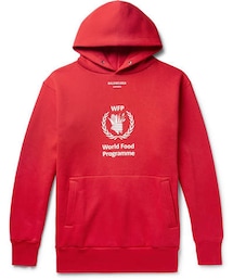 BALENCIAGA | Balenciaga + The World Food Programme Logo-Print Cotton-Blend Hoodie(スウェット)