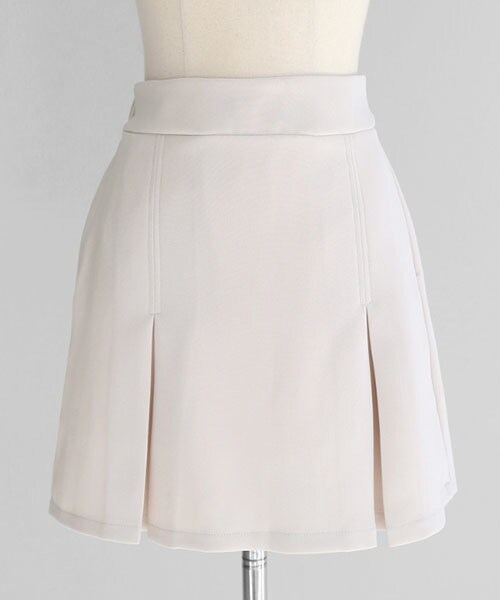 DHOLIC（ディーホリック）の「ツータックミニスカート（スカート・レディース・ピンク/ホワイト/ブラック/ブラウン・FREE）」の2枚目の写真