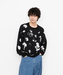 LAD MUSICIAN | ROSE MIX柄JQニット(その他)