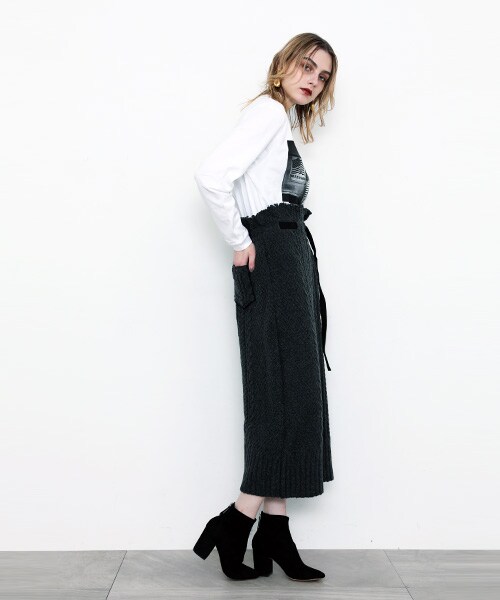 Uhr（ウーア）の「ケーブルニットスカート（）」 - WEAR