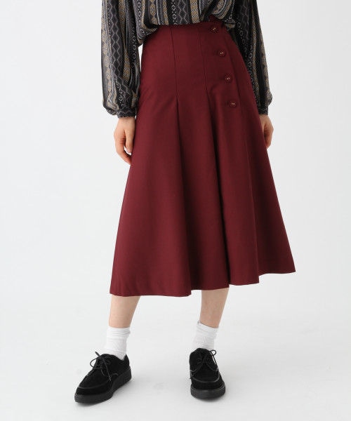 HARE アシンメトリープリーツスカート　ワインレッド HARE アシンメトリープリーツスカート ワインレッド - メルカリ