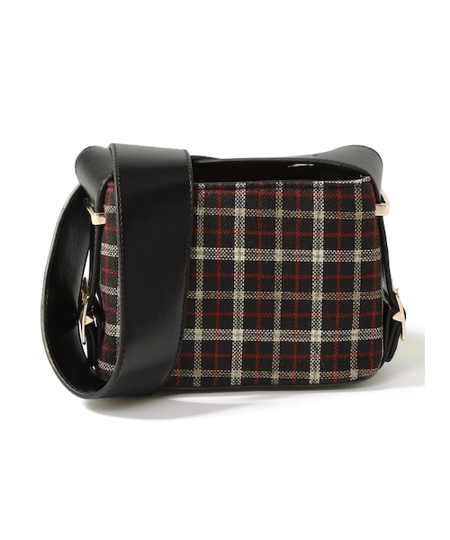 GRL（グレイル）の「チェックスクエアショルダーバッグ（ショルダー