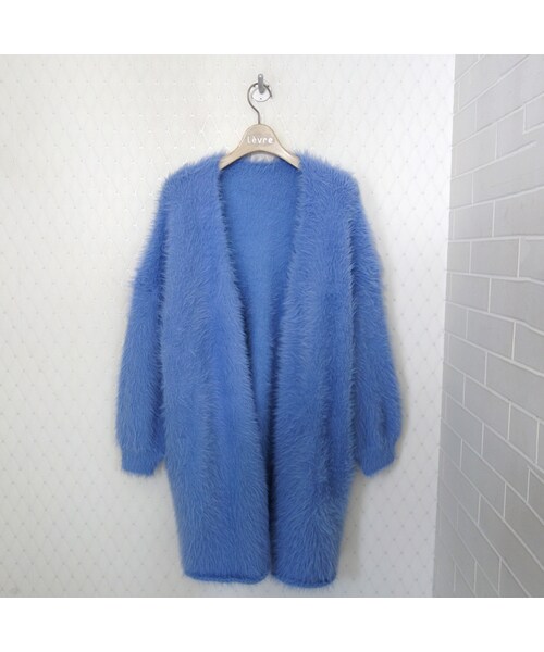 GRACE CONTINENTAL(グレースコンチネンタル)の「GRACE CONTINENTAL ボリュームカーデ(カーディガン/ボレロ・レディース・ブルー・36)」の1枚目の写真