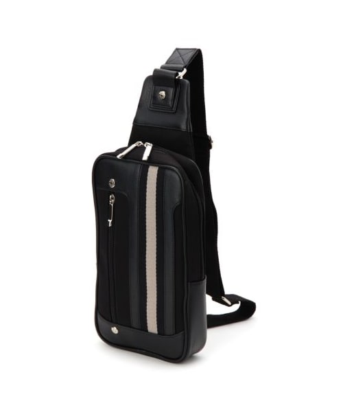 TAKEO KIKUCHI(タケオキクチ)の「高密ナイロン ボディバッグ(その他バック・メンズ・レッド系/ネイビー系/グリーン系/ブラック/グレー系・00)」の2枚目の写真