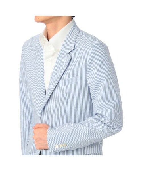 TAKEO KIKUCHI（タケオキクチ）の「サッカーロンドンストライプジャケット（テーラードジャケット・メンズ・ブルー系/ネイビー系・L/M）」の6枚目の写真