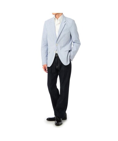 TAKEO KIKUCHI（タケオキクチ）の「サッカーロンドンストライプジャケット（テーラードジャケット・メンズ・ブルー系/ネイビー系・L/M）」の11枚目の写真