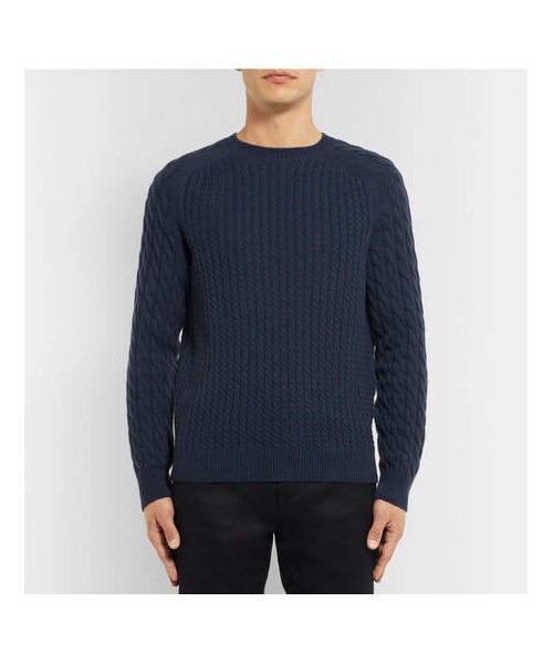 dunhill（ダンヒル）の「Dunhill Cable-Knit Cashmere Sweater（ニット 