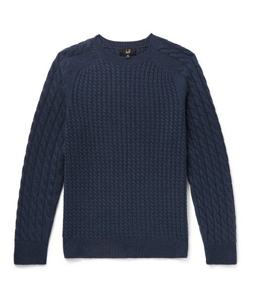 dunhill（ダンヒル）の「Dunhill Cable-Knit Cashmere Sweater（ニット