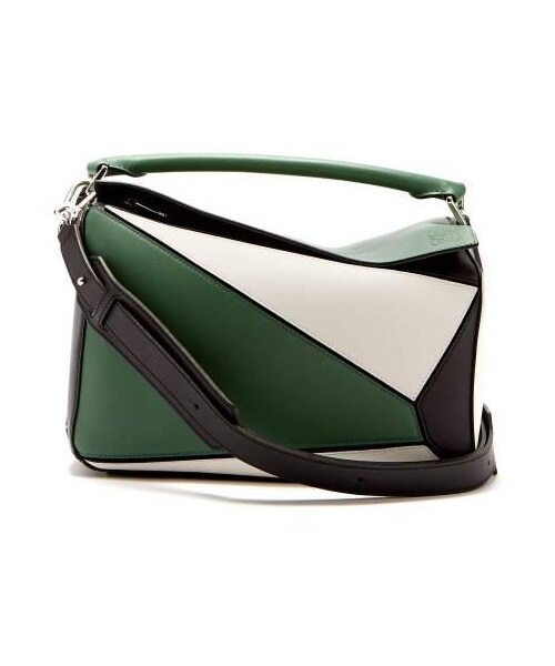 Loewe,Loewe - Puzzle Small Tri Colour Leather Bag - Womens - Green ...