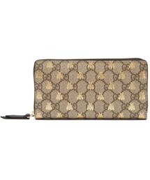 GUCCI | Gucci - Gg Supreme Logo And Bee Wallet - Womens - Beige Multi(財布)