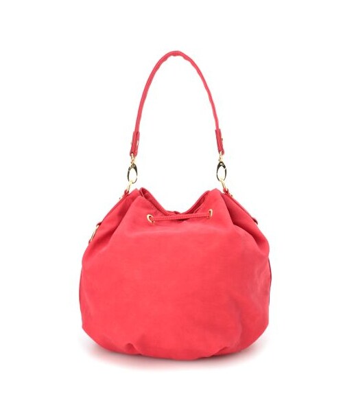 OZOC（オゾック）の「ゴールドプレート2WAY巾着ショルダーバッグ（ショルダーバッグ・レディース・ベージュ系/ブルー系/レッド系/ブラック・00）」の10枚目の写真