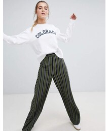 Daisy Street | Daisy Street wide leg pants in stripe(その他パンツ)
