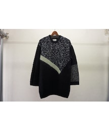 sneeuw | sneeuw　パネルハンドニットプルオーバー(ニット/セーター)