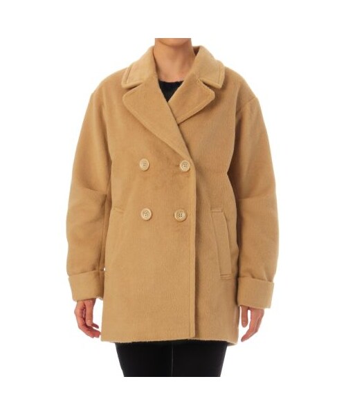 OZOC（オゾック）の「シャギーコート（その他コート・レディース・ブラウン系/ブルー系/ピンク系/ネイビー系/ブラック・M）」の3枚目の写真