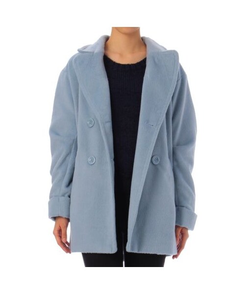 OZOC（オゾック）の「シャギーコート（その他コート・レディース・ブラウン系/ブルー系/ピンク系/ネイビー系/ブラック・M）」の8枚目の写真