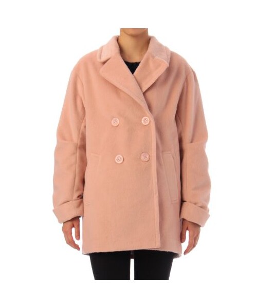 OZOC（オゾック）の「シャギーコート（その他コート・レディース・ブラウン系/ブルー系/ピンク系/ネイビー系/ブラック・M）」の5枚目の写真