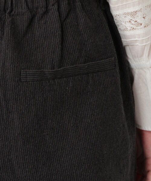 studio CLIP（スタディオクリップ）の「コットンリネンストライプバルーンパンツ（パンツ・チャコール/ベージュ/ブルー）」の12枚目の写真