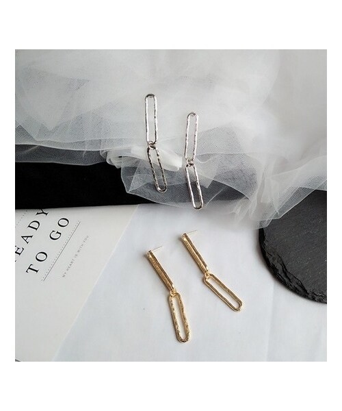 copine(コピン)の「再々入荷!ダブルスクエアロングピアス(2color)【クリックポスト対象商品】(ピアス(両耳用)・レディース・その他)」の5枚目の写真