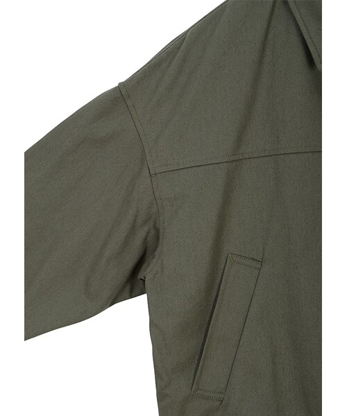 Ne-net(ネネット)の「ネ・ネット / ヤギとホルンブルゾン / ブルゾン(ジャケット/アウター・khaki 02○03○/navy 02○03○・サイズ,身丈,肩幅,身幅,袖丈,02,57.5,59,61,48,03,65.5,62.5,66,52.5,)」の8枚目の写真