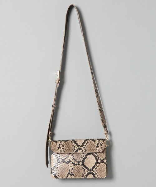 JEANASIS（ジーナシス）の「チェーン5ポケットミニショルダー（バッグ・ブラック()/パイソン()）」の2枚目の写真