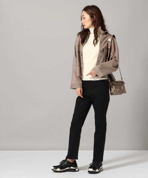 JEANASIS（ジーナシス）の「チェーン5ポケットミニショルダー（バッグ・ブラック()/パイソン()）」の3枚目の写真