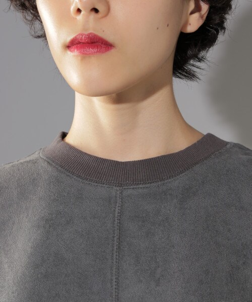 PAGEBOY（ページボーイ）の「スエード裏毛プルオーバー（トップス・チャコール/アイボリー/ベージュ）」の10枚目の写真