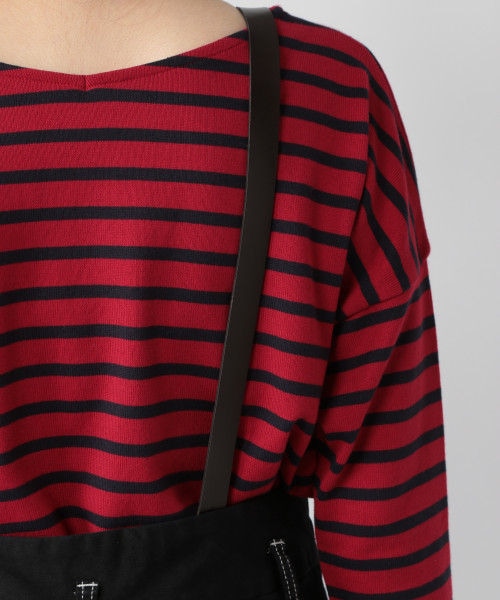 studio CLIP（スタディオクリップ）の「サスペンダー付きナロースカート（スカート・ブラック/カーキ）」の9枚目の写真