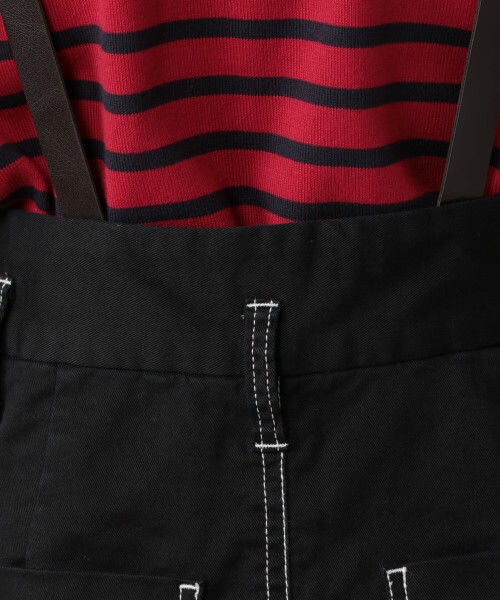 studio CLIP（スタディオクリップ）の「サスペンダー付きナロースカート（スカート・ブラック/カーキ）」の10枚目の写真