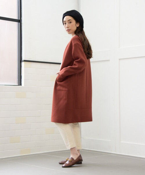 studio CLIP（スタディオクリップ）の「ノーカラーTRツイルコート（ジャケット/アウター・ライトグレー/チャコール/ブラウン/イエロー(WEB限定)/グリーン）」の8枚目の写真