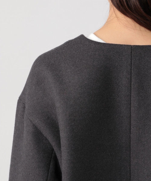 studio CLIP（スタディオクリップ）の「ノーカラーTRツイルコート（ジャケット/アウター・ライトグレー/チャコール/ブラウン/イエロー(WEB限定)/グリーン）」の11枚目の写真