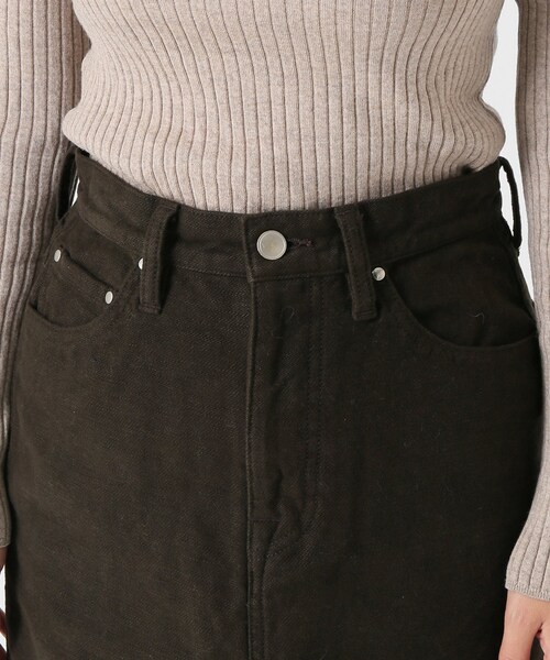 FRAMeWORK（フレームワーク）の「ブロークン起毛 5ポケスカート◆（スカート・ブラック/36/在庫あり/38/40）」の9枚目の写真