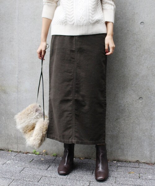 FRAMeWORK（フレームワーク）の「ブロークン起毛 5ポケスカート◆（スカート・ブラック/36/在庫あり/38/40）」の5枚目の写真