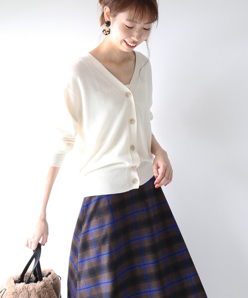 Spick and Span CASHMERE 2WAY Vカーディガン Spick & Span（スピックアンドスパン）の「PURE CASHMERE 2WAY V