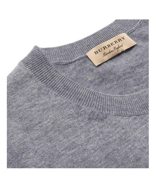 BURBERRY(バーバリー)の「Burberry Mélange Cashmere Sweater(ニット/セーター・メンズ・Gray・XXL/M/L/S/XL)」の2枚目の写真