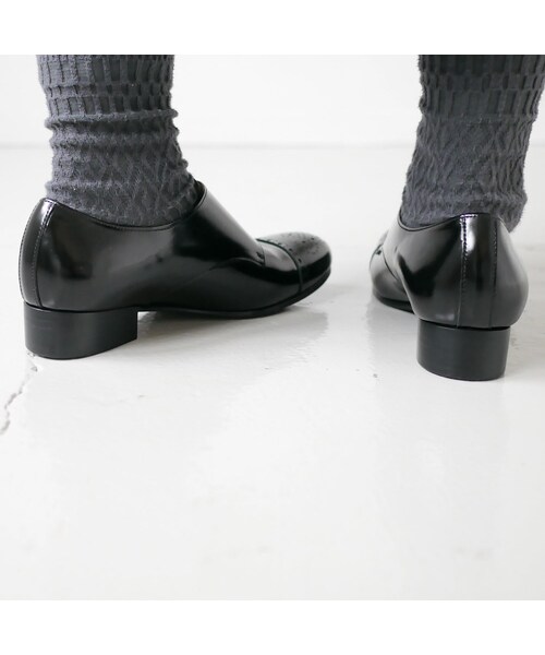 plus by chausser（プリュスバイショセ）の「chausser｜ショセ｜ダブルモンク ストラップ シューズ ｜C-2203｜BLACK（パンプス・レディース・その他）」の14枚目の写真