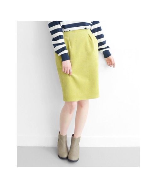 KBF（ケイビーエフ）の「ポコポコタイトスカート（スカート・レディース・グレー/アイボリー/イエローグリーン・one）」の7枚目の写真