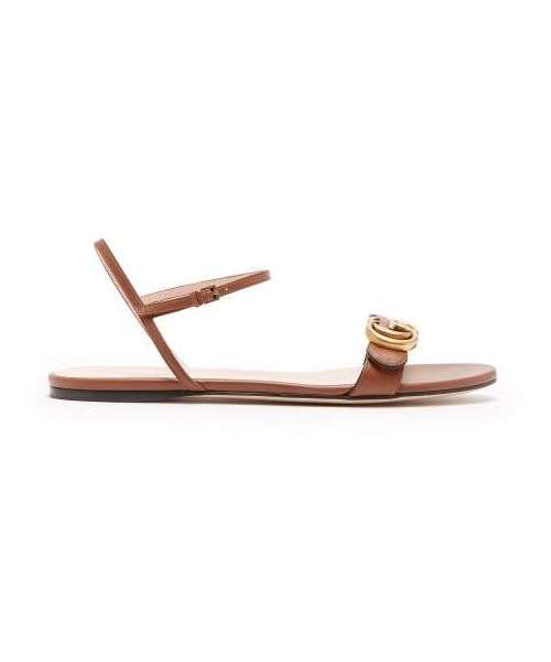 gucci marmont sandals tan