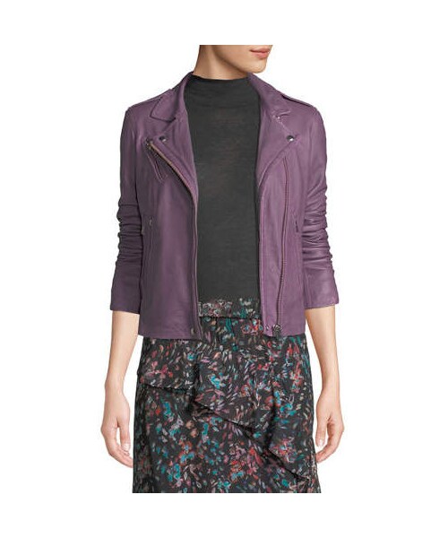 iro purple leather jacket