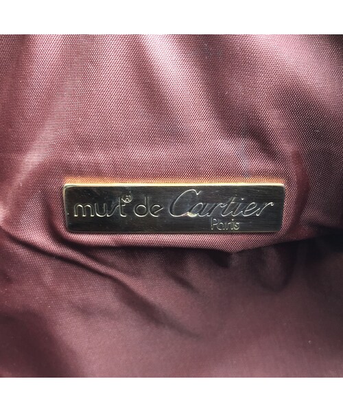 STORES.jp(ストアーズドットジェーピー)の「Cartier カルティエ マストライン ハンドバッグ ポーチ ボルドー vintage ヴィンテージ オールド(ハンドバッグ・レディース・その他)」の12枚目の写真