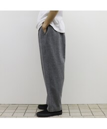 FIRMUM ツイードライクコットン 二重織ヘリンボン パンツ A8-FR183PFを