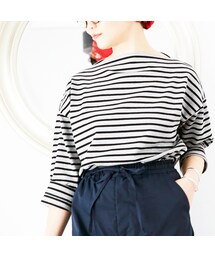 L'Ancre | L'Ancre (アンカー）バスクボーダードレスTシャツ(Tシャツ/カットソー)