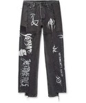 Vetements | Vetements + Levi's Printed Panelled Denim Jeans(Denim pants)
