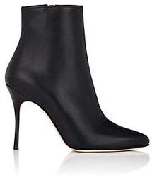 Manolo Blahnik | Manolo Blahnik Women's Insopo Leather Ankle Boots-Black Leather(ブーツ)