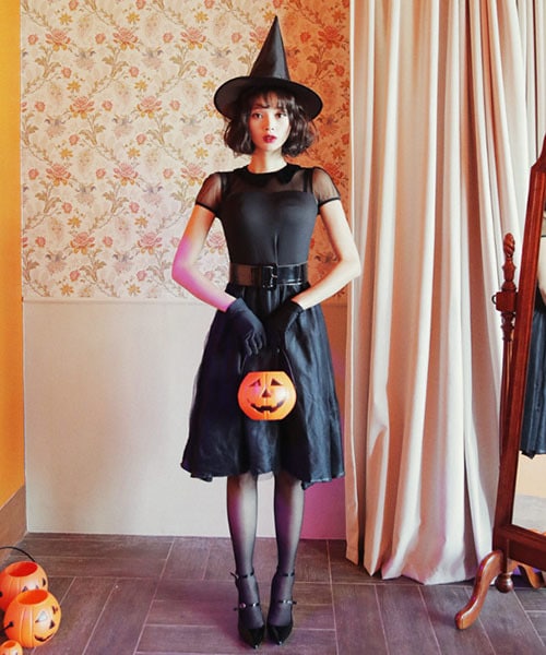 DHOLIC(ディーホリック)の「ウィッチコスチューム4SET(その他・レディース・ブラック・FREE)」の1枚目の写真