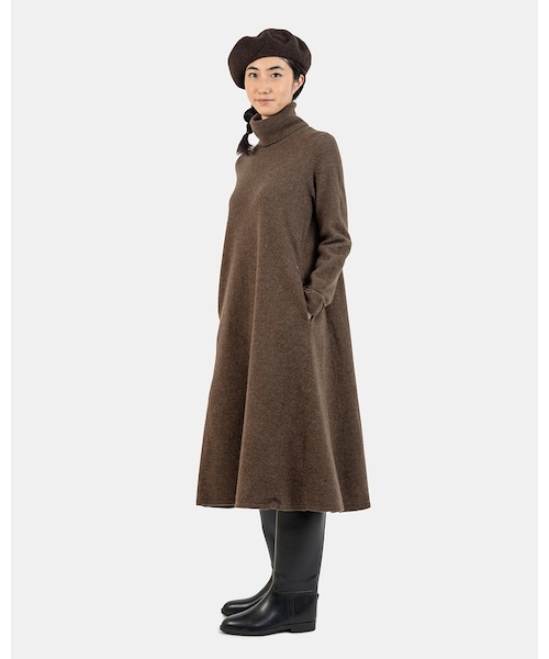 極美品 フロートニット ドレス ふわふわ オフ タートル 45rpm 45R 45R（フォーティファイブアール）の「フロートニットのタートルネック